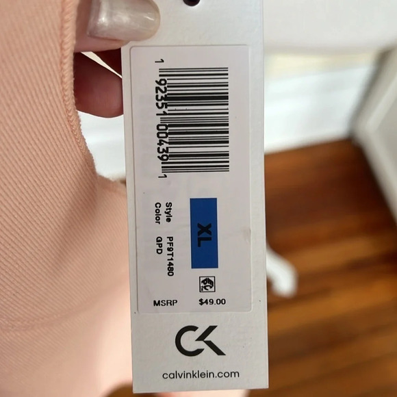 Calvin Klein Performance Short Sleeve Sweatshirt with CK Logo - Size XL - Picture 5 of 6